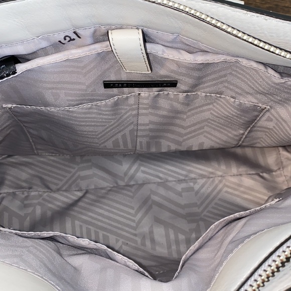 Rebecca Minkoff Bree Large Top Zip Leather Satchel In Putty - Picture 13 of 16